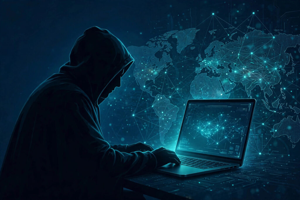 Anonymous browsing with VPN on a laptop