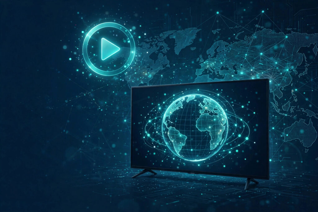 TV streaming international content with VPN and globe